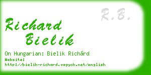 richard bielik business card